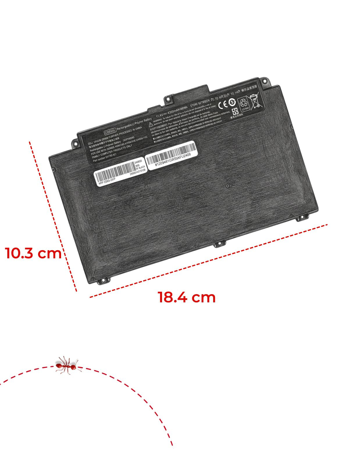 Batería para Laptop HP® Probook™ 645 650 G4 G5 G7 Cd03 con 4200 mAh