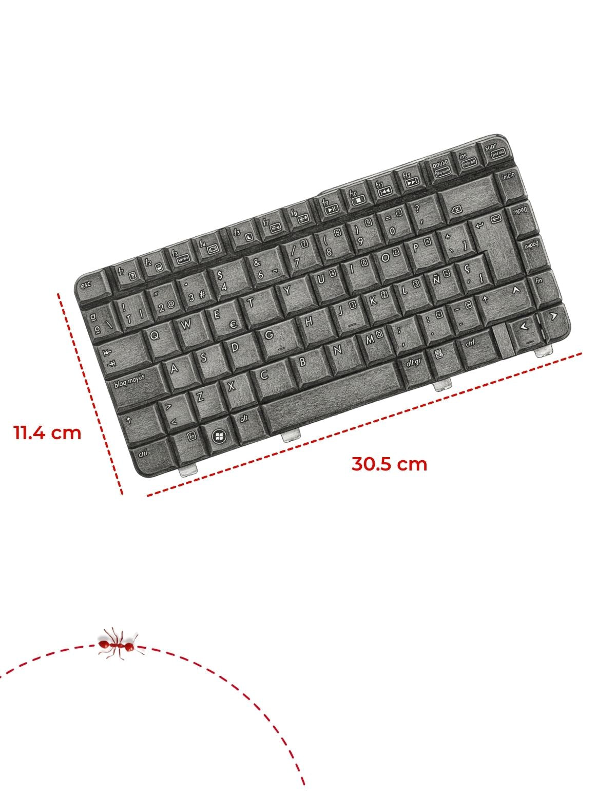 Teclado HP® Dv4 1000 1200 1300 1400 1500 1600 2000 Español La