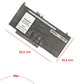 Batería para Laptop Dell® E5450 E5470 E5550 E5570 G5m10 6mt4t 8v5gx F5ww5 con 5800mAh
