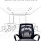 Silla de Oficina Excelente para Home Office con Altura, Respaldo con Soporte Lumbar
