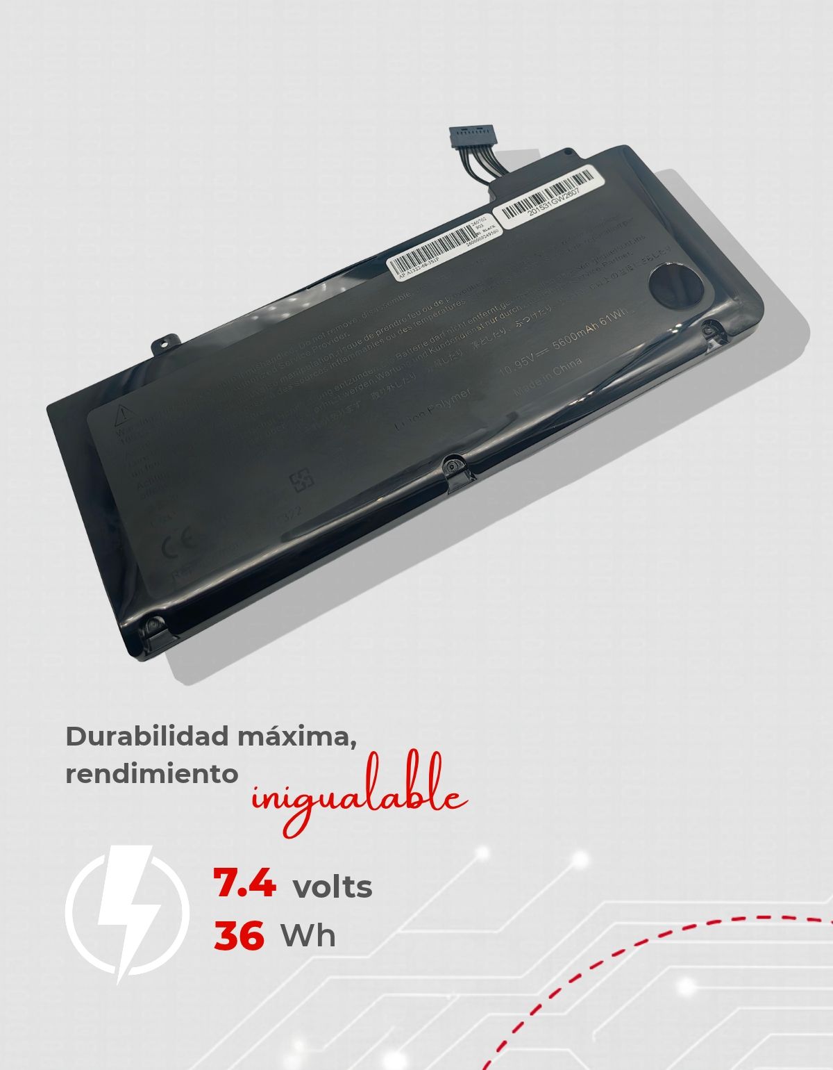 Batería para MacBook™ 13.3 A1278 A1322 2010 2009 Con Desarmador y 5800mAh