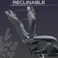 Silla Gamer Xmax Rest cómoda con Respaldo Ergonómico, reclinable y apoyapiés, ideal para Jugadores Profesionales | Marca Nian