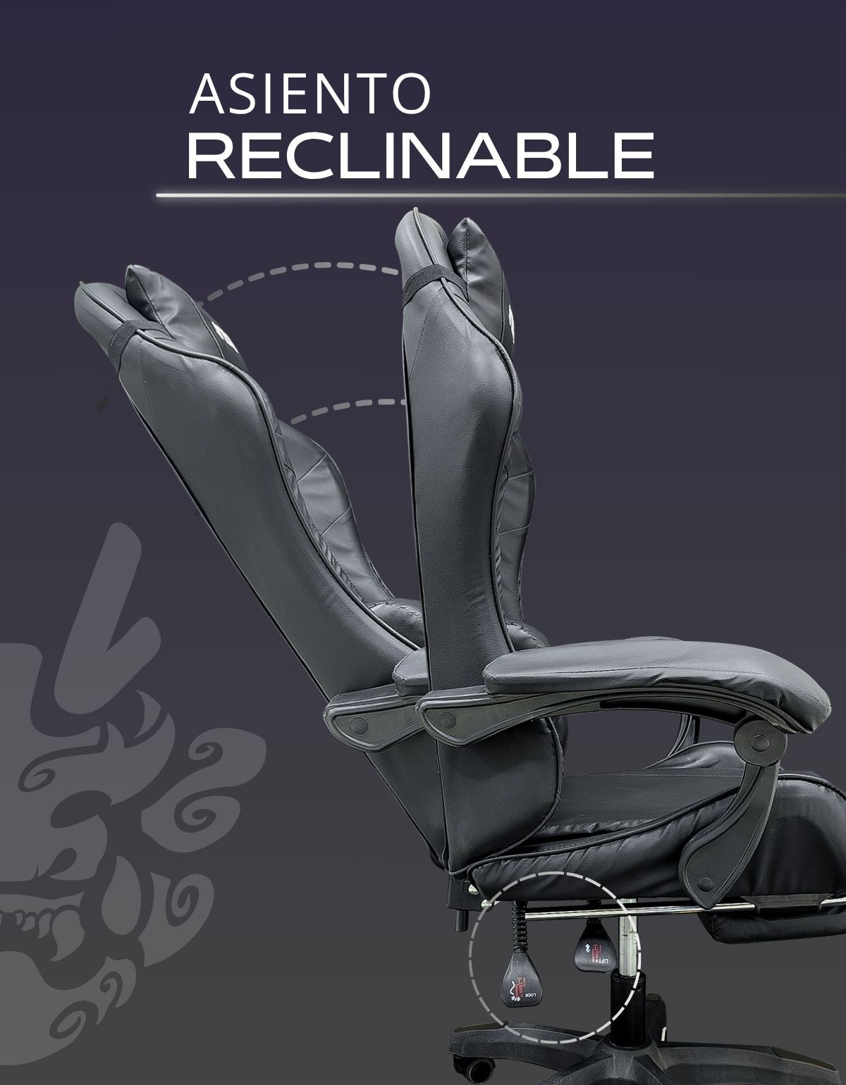 Silla Gamer Xmax Rest cómoda con Respaldo Ergonómico, reclinable y apoyapiés, ideal para Jugadores Profesionales | Marca Nian