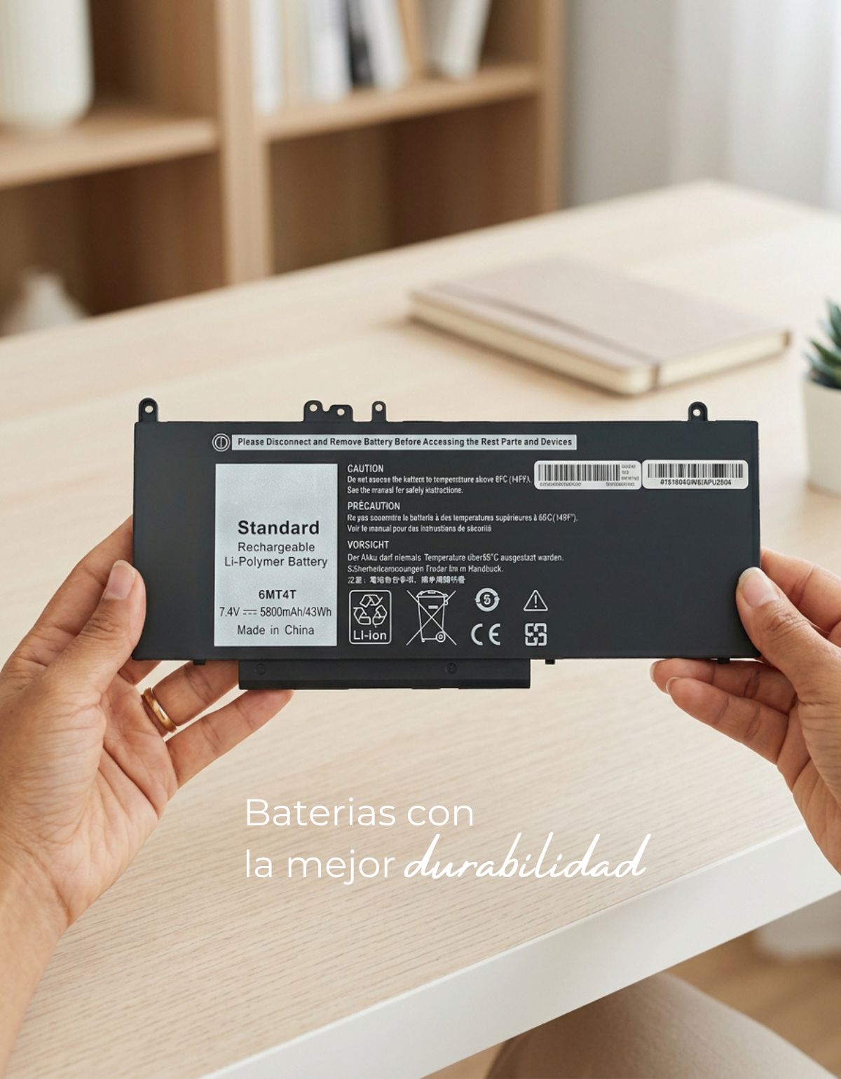 Batería para Laptop Dell® E5450 E5470 E5550 E5570 G5m10 6mt4t 8v5gx F5ww5 con 5800mAh