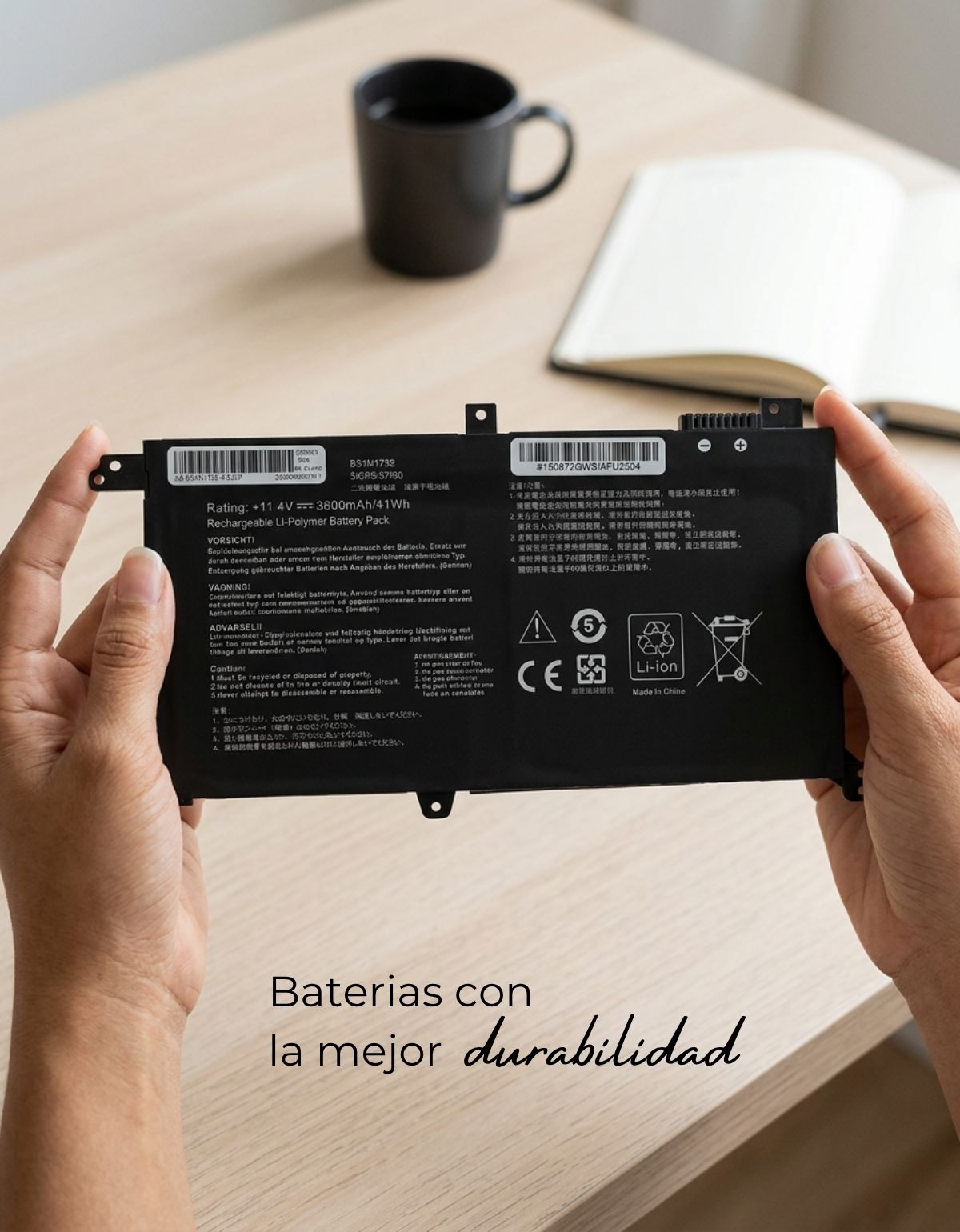 Batería B31N1732 para laptops ASUS 11.4V con 3600 mAh 41Wh