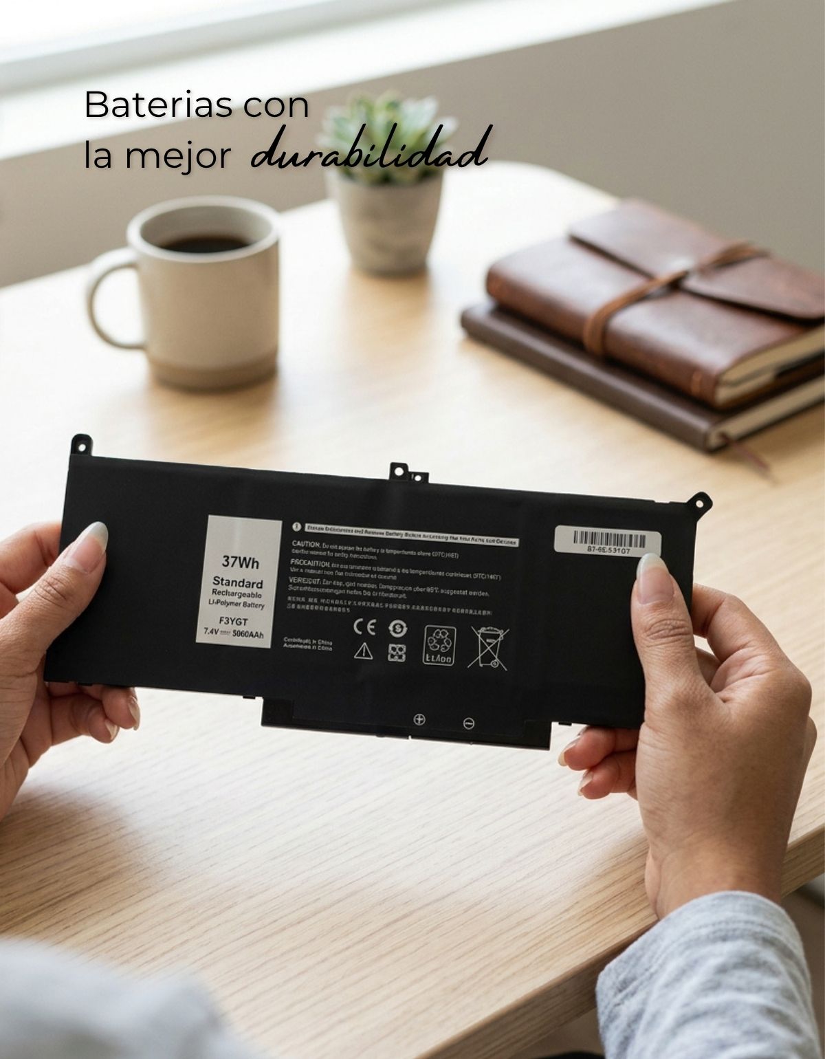 Batería F3YGT para Laptops Dell® E7280 E7290 7380 60Mh DM3 con 5800mAh