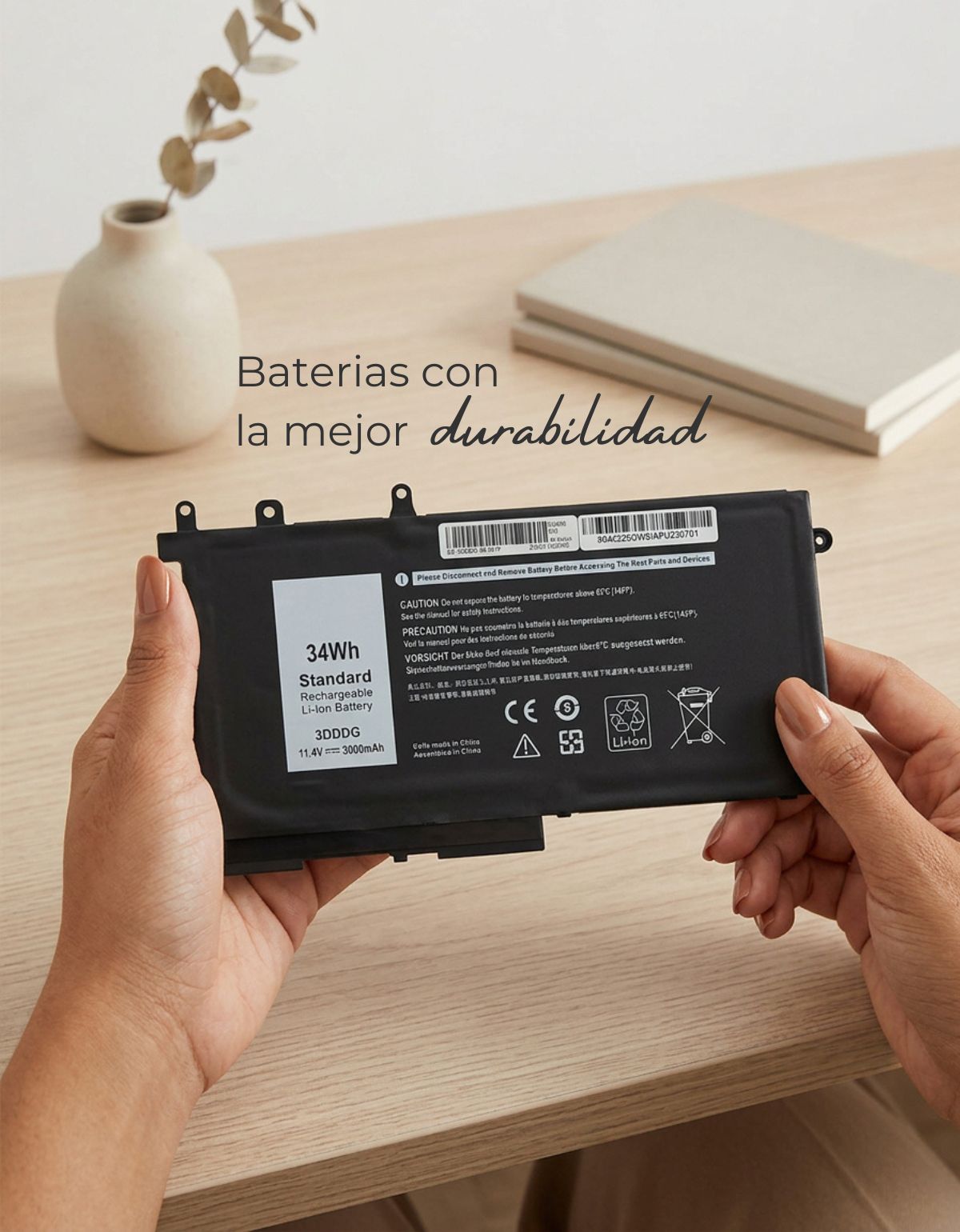 Batería para Laptop Dell® 15 5280 5290 5480 5580 3vc9y D4cmt 83xpc 3dddg