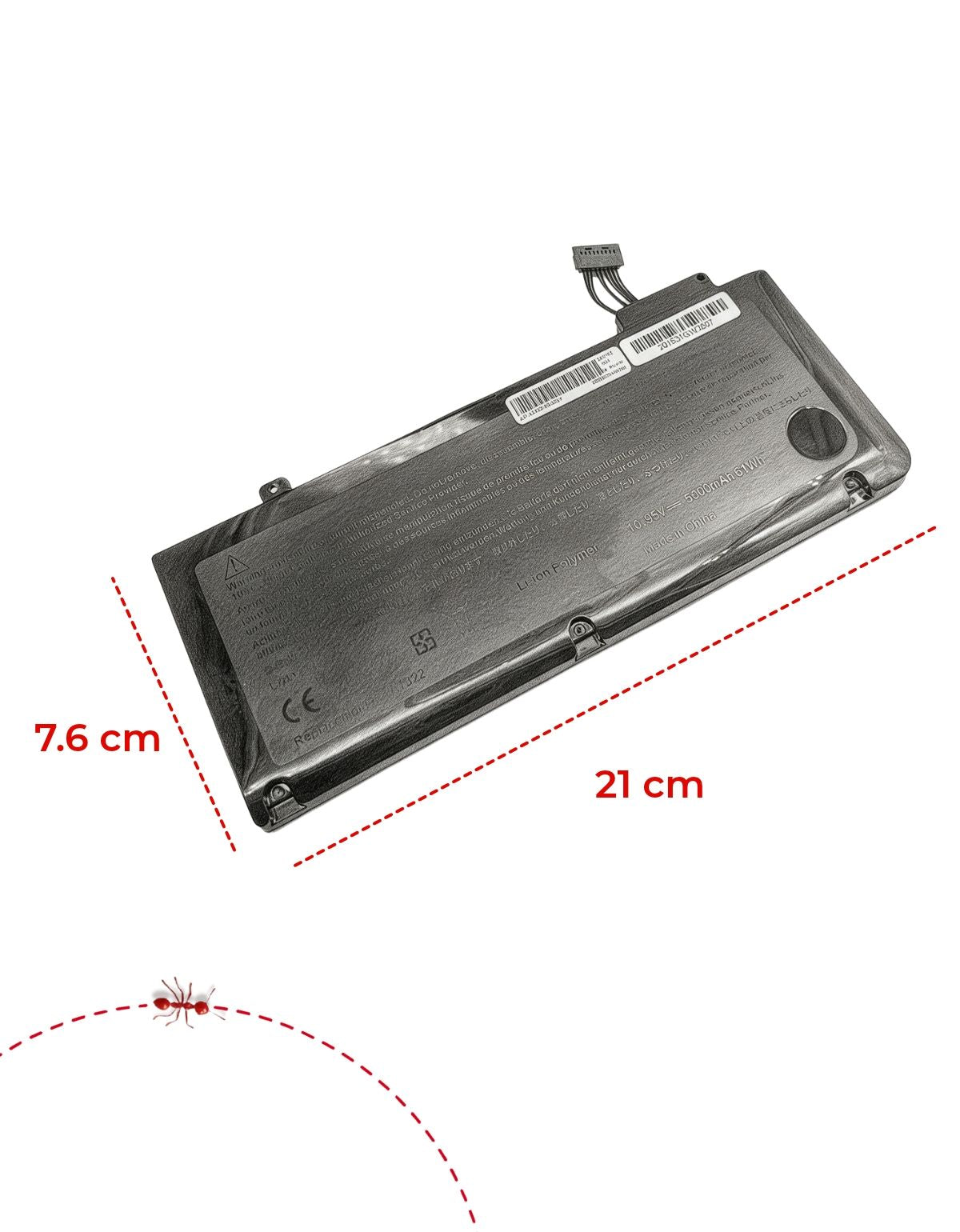 Batería para MacBook™ 13.3 A1278 A1322 2010 2009 Con Desarmador y 5800mAh