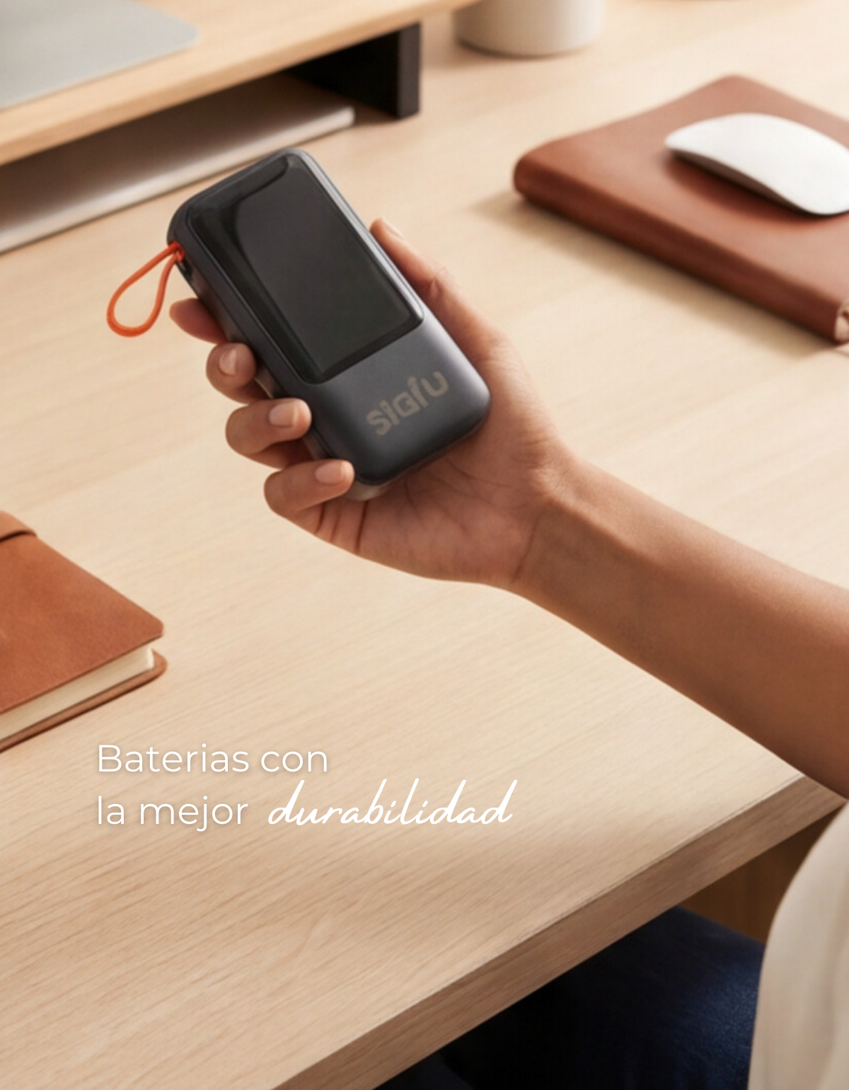 Power Bank 20000mah 4 Puertos Y Luz Led 22.5w Negro