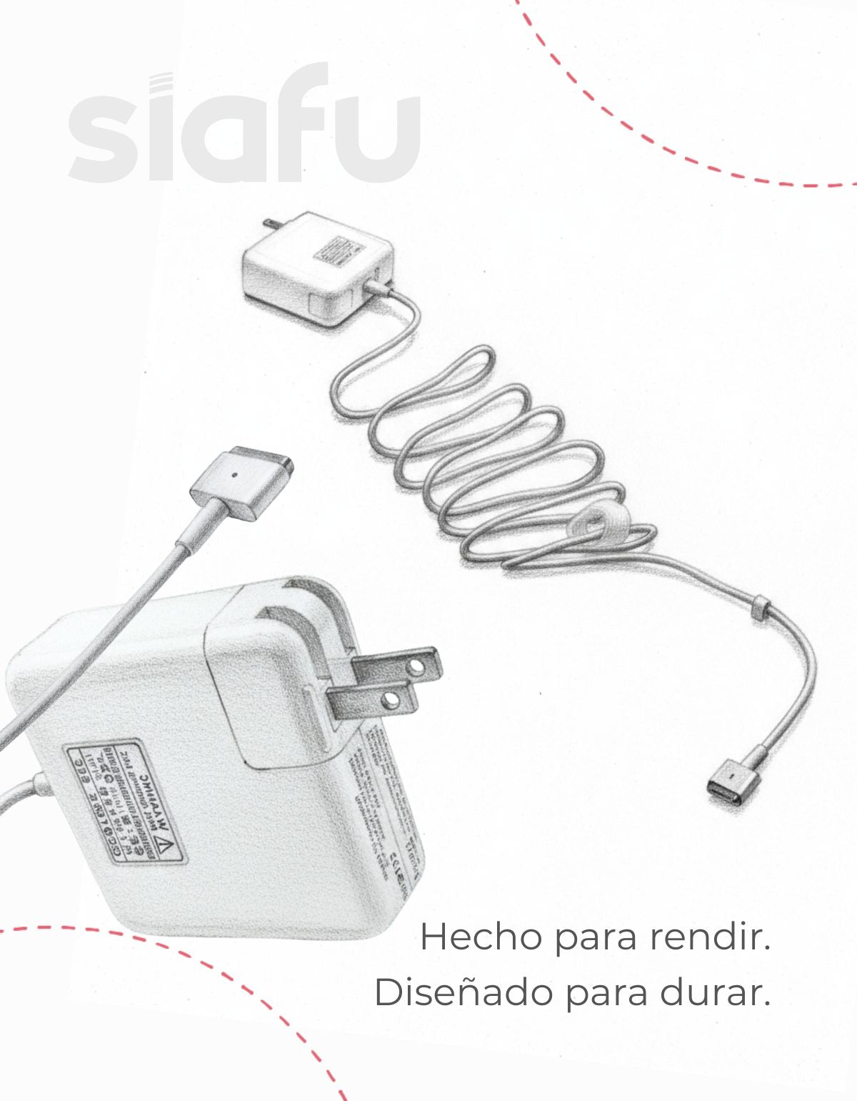 Cargador Compatible con Magsafe 2 60W A1425 A1435 A1466 A1502