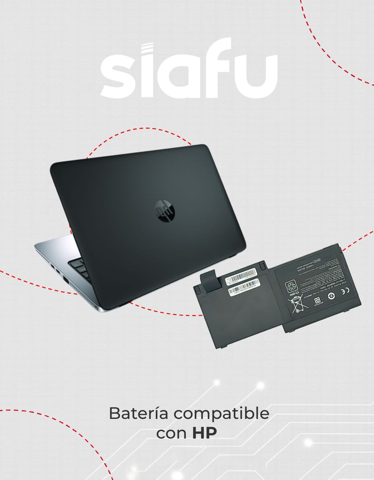 Batería Hstnn-lb4 para Laptops HP® 720 725 820 G1 G2 755 G3 Sb03xl 717378 con 5000mAh