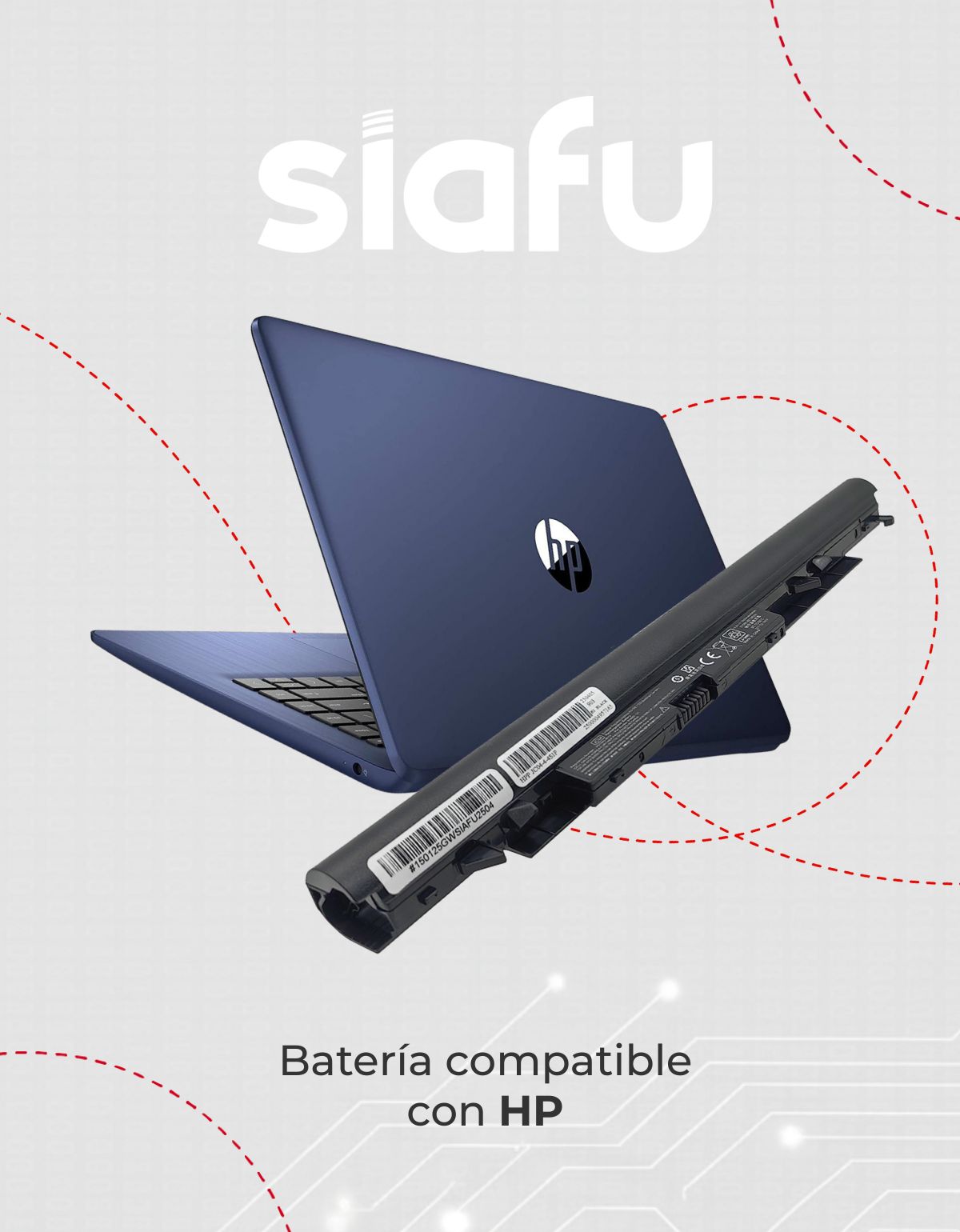 Pila para Laptop HP® Jc04 Jc03 919700 919701 850 919681-241 919682-421 con 2200