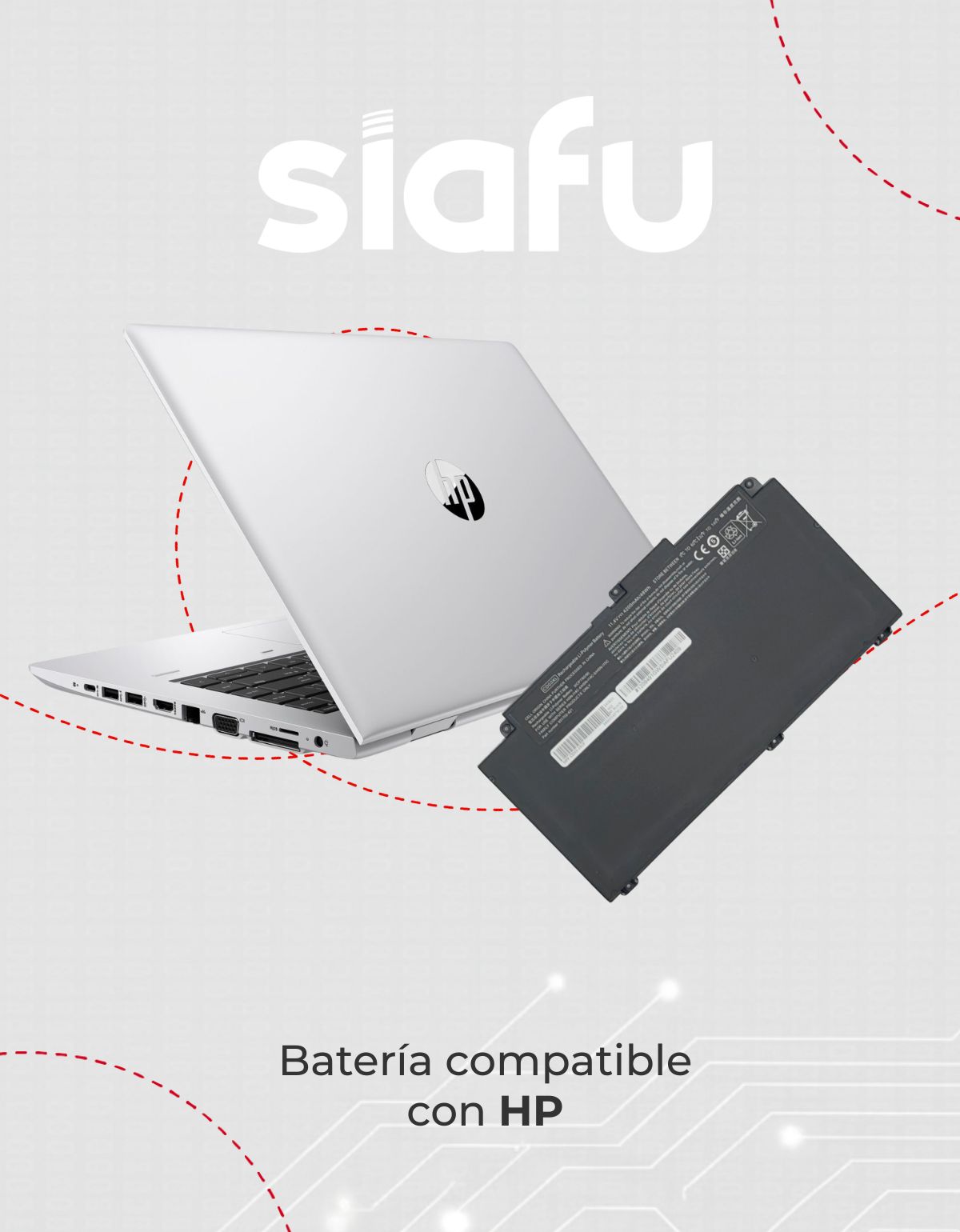 Batería para Laptop HP® Probook™ 645 650 G4 G5 G7 Cd03 con 4200 mAh