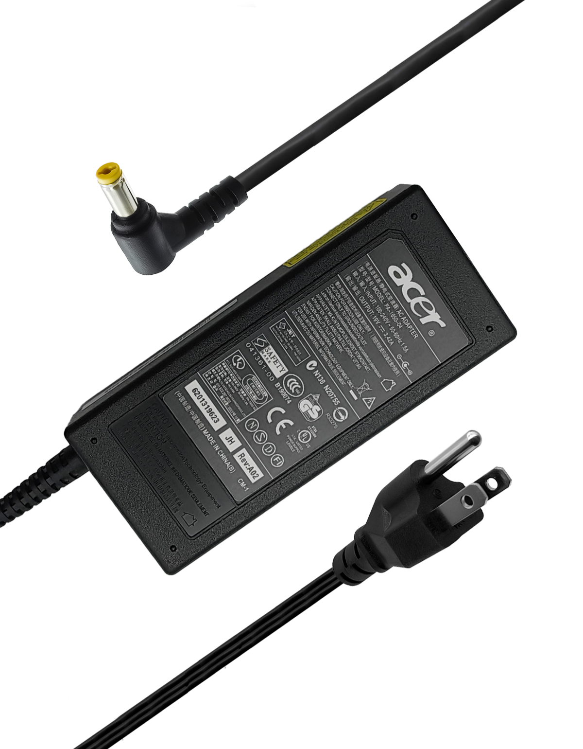 Cargador para Laptops Acer y Gateway P5ws0 19V 3.42A Carga Rápida con 65W Punta 5.5 x 1.7mm