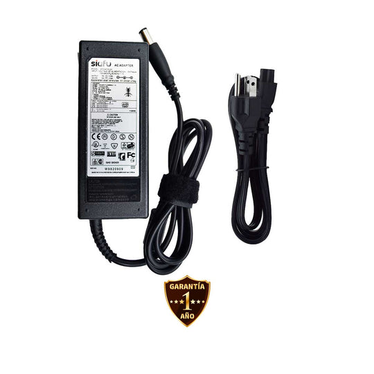 Cargador para Laptops Dell® Latitude / Inspiron / Vostro / Chromebook 65W 19.5V 3.34A, Punta 7.4 x 4.0 mm Pin Central