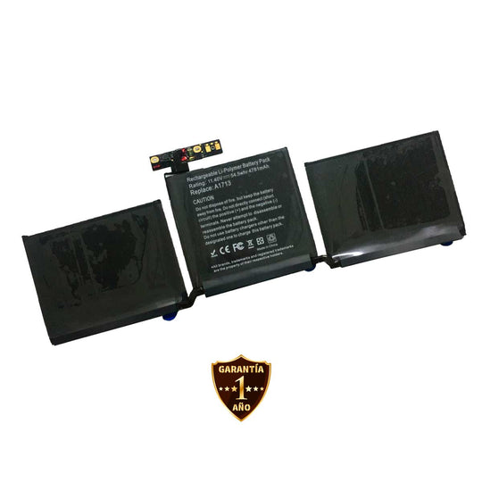 Batería para MacBook™ Pro™ 13 A1708 A1713 2016 Mid2017 Certificada con 4781 mAh