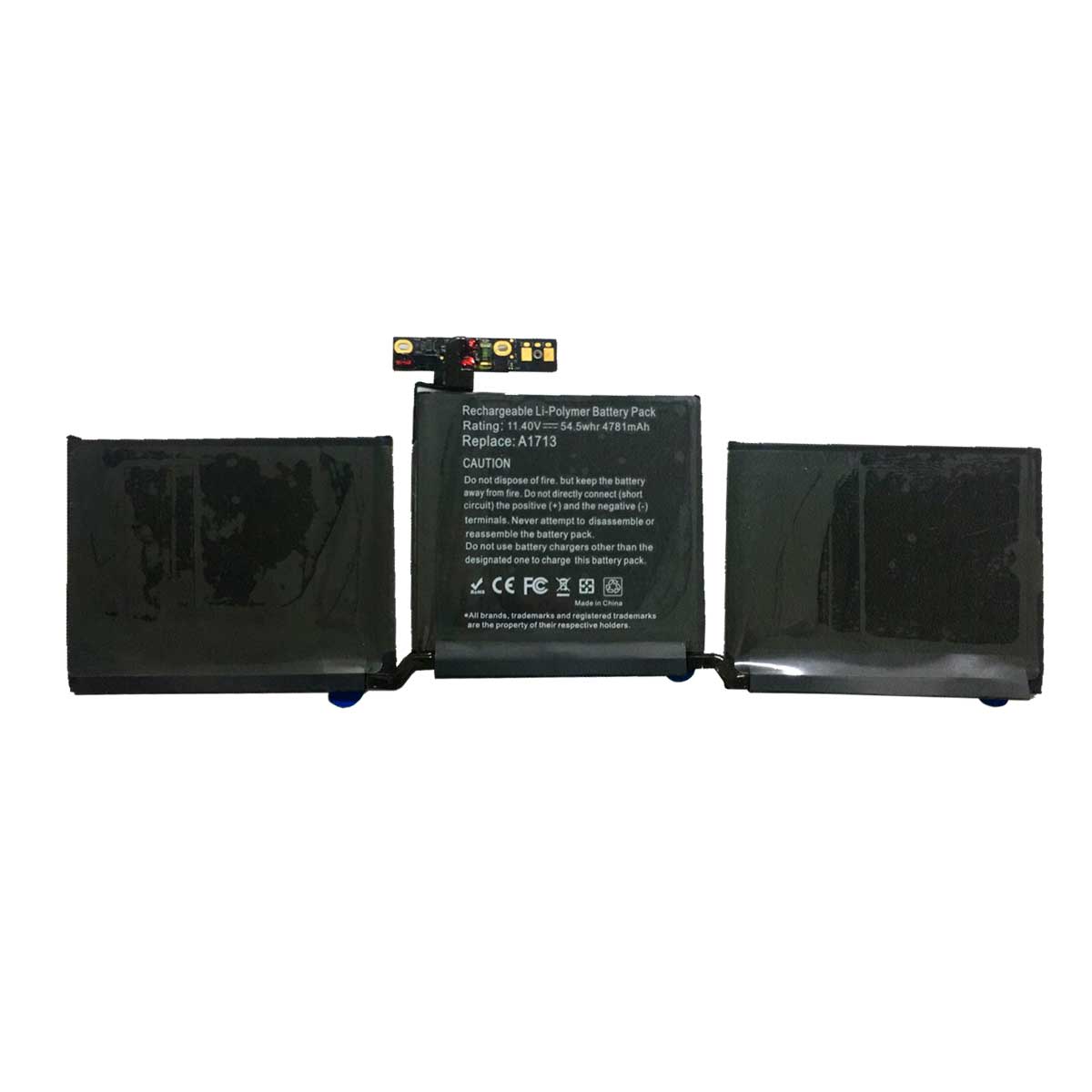 Batería para MacBook™ Pro™ 13 A1708 A1713 2016 Mid2017 Certificada con 4781 mAh