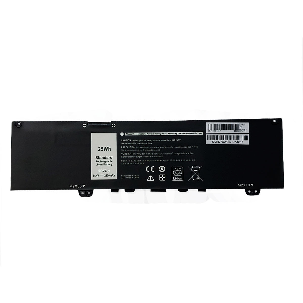 Batería para Laptop Dell® Inspiton 13™ F62G0 con 2200 mAh