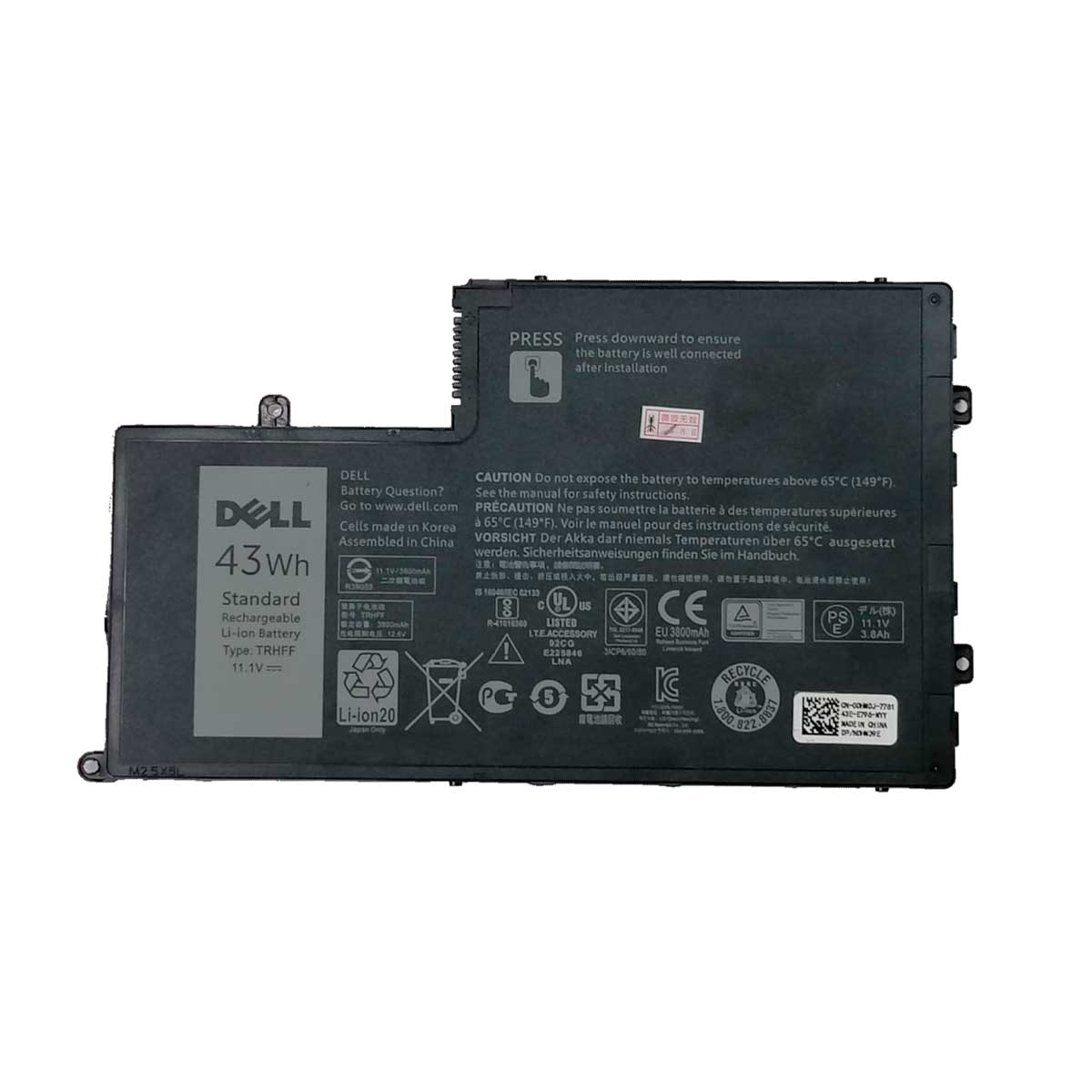 Batería para Laptop Dell® Inspiron™ 15 5548 5547 5545 N5447 Trhff T79a Certificada con 3873mAh