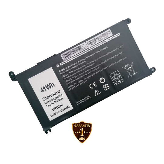 Batería De Yrdd6 para Laptops Dell Inspiron 14 5481 5482 5485 5584 y más, con 3600mAh