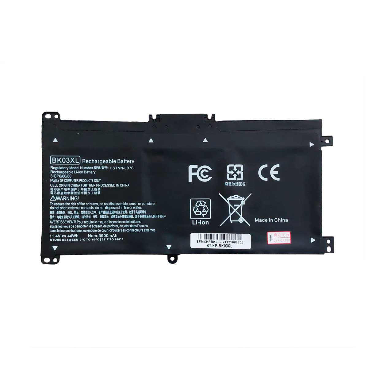 Batería Bk03xl para Laptop HP® Pavilion™ X360 14-ba 14m-ba 916811-855 con 3900 mAh