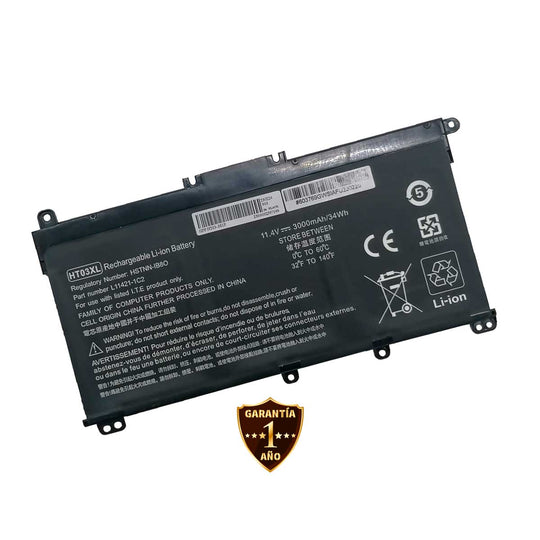 Batería HT03XL para Laptops HP® Pavilion 14-ce 14-cf 17 L11119 con 3000 mAh
