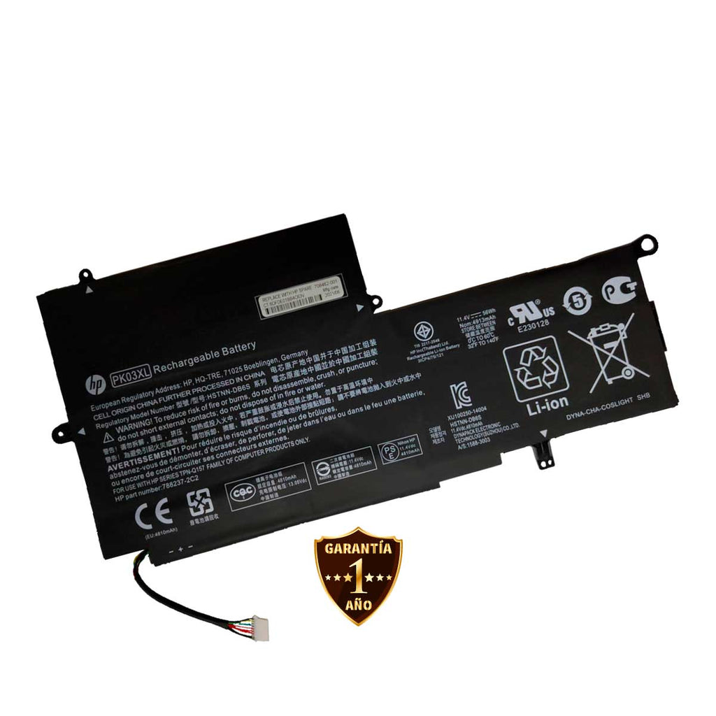 Batería para Laptop HP® Spectre™ x360 13 4000nf pk03xl con 4913mAh
