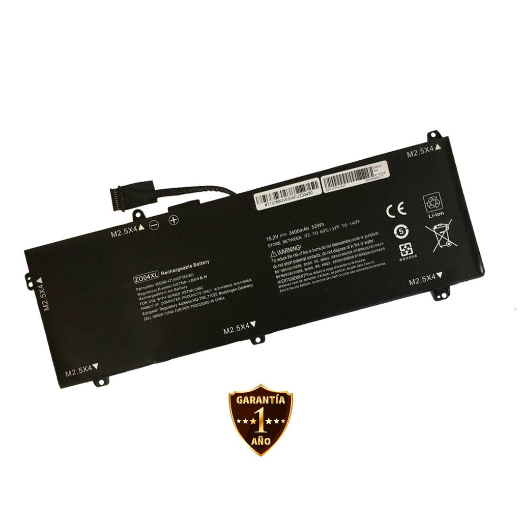 Batería ZO04XL para Laptops HP ZBook G3 G4 con 3400 mAh y 52Wh