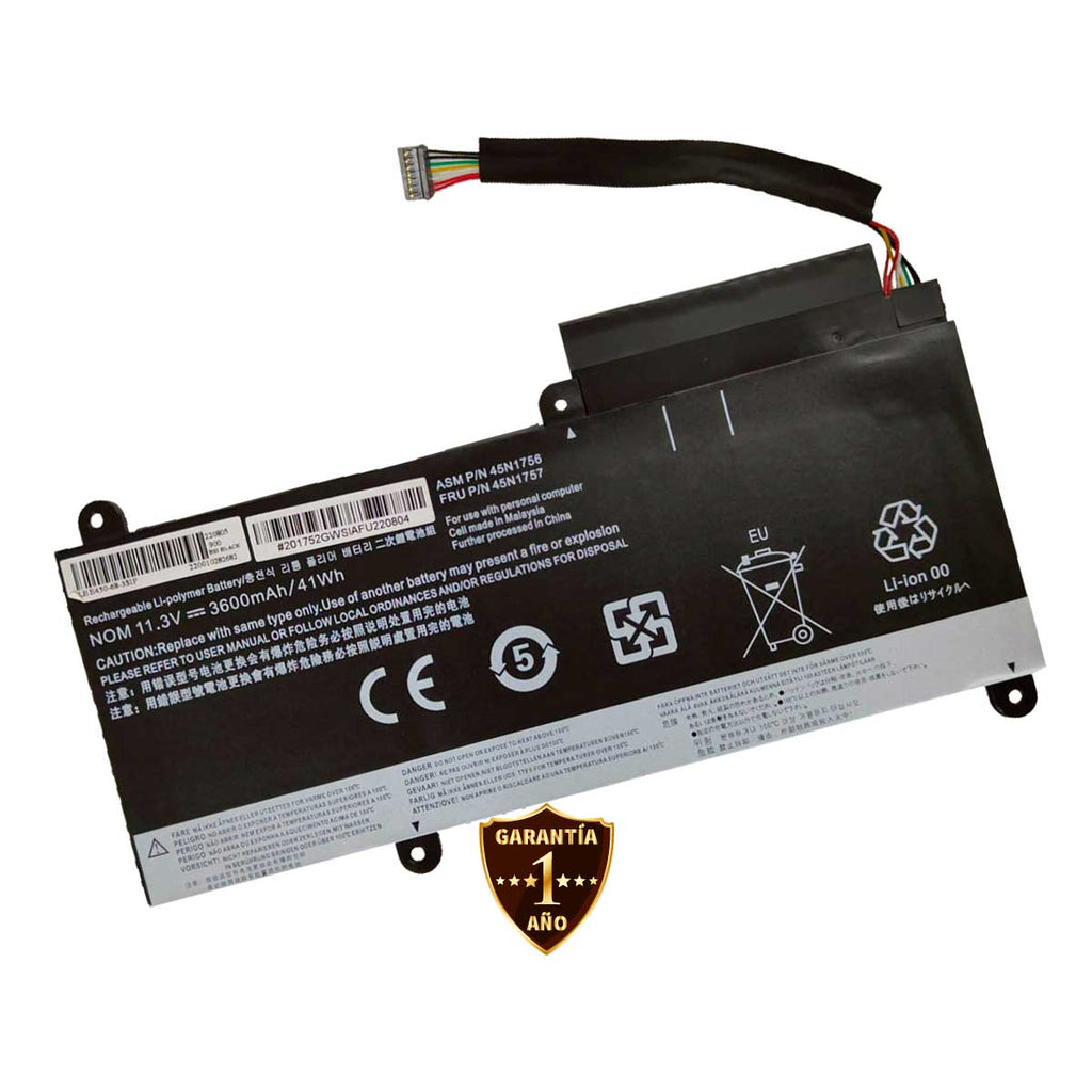 Batería 45N1756 para Laptops Lenovo® Thinkpad con 3600mAh