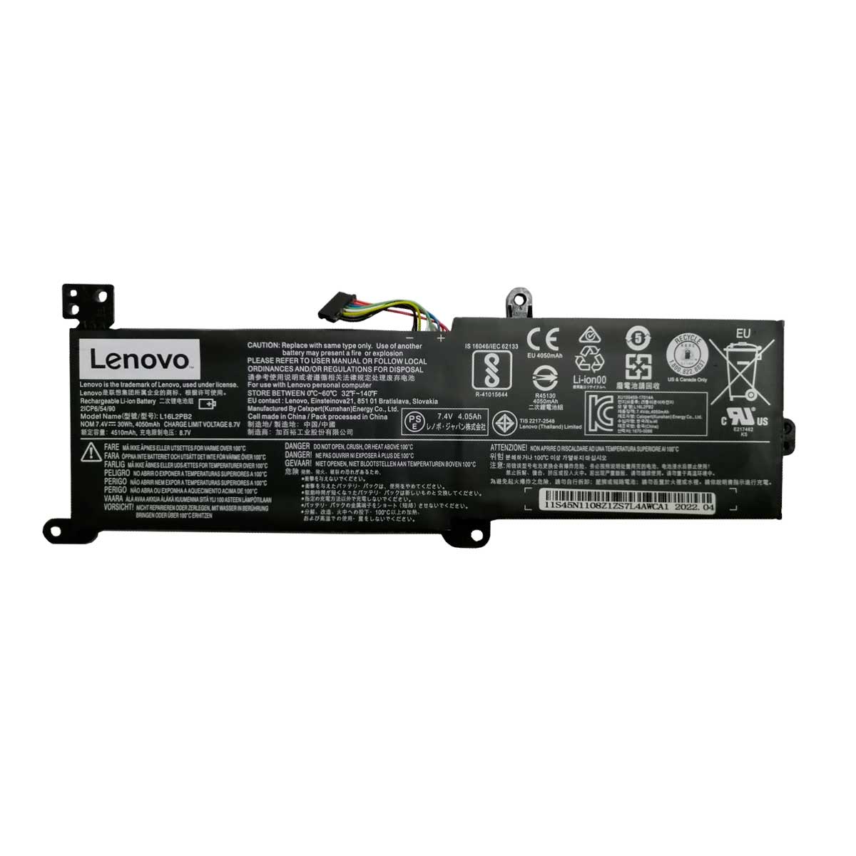 Batería l16l2pb3 para Laptop Lenovo® Ideapad™ 32015ikb con 4050mAh