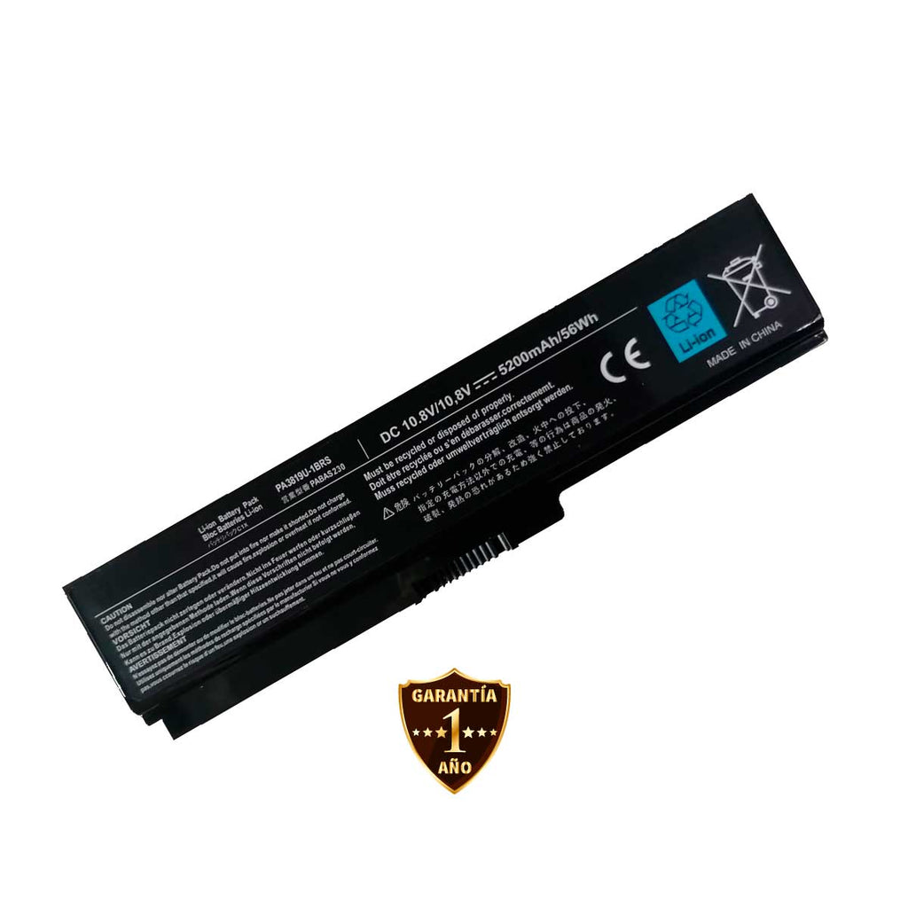 Batería para Laptop Toshiba® Pa3817u L750 L755 P775 L675d L740 L735 L735d con 5200mAh