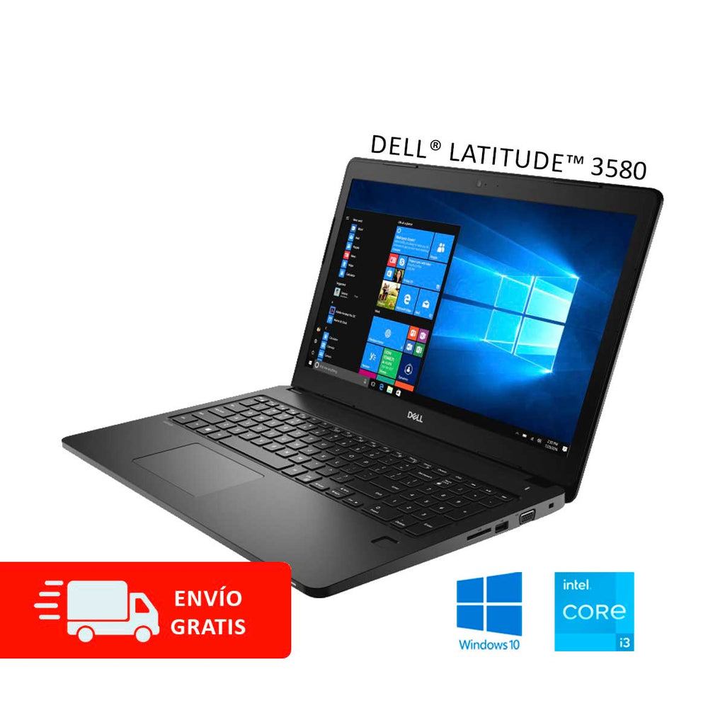 Laptop Dell® Latitude™ 3580 con Core Intel I3, RAM 8GB / 16GB / 32GB , 240GB HASTA 1TB SSD al Mejor Precio y envío Gratis a todo México (Reacondicionado Categoría A)