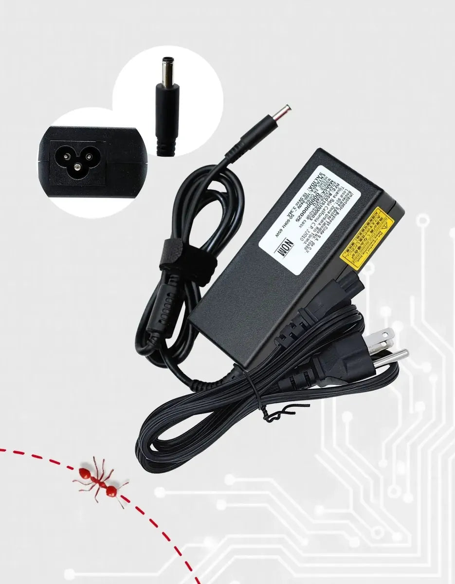 Cargador para Laptops Dell® de varios Modelos 19.5v 3.34 de 65W Punta 4.5 x 3.0 mm