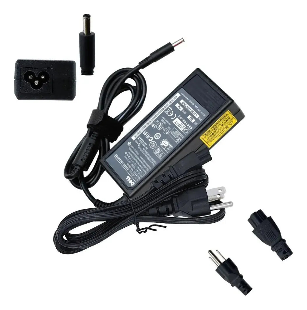Cargador para Laptops Dell® de varios Modelos 19.5v 3.34 de 65W Punta 4.5 x 3.0 mm