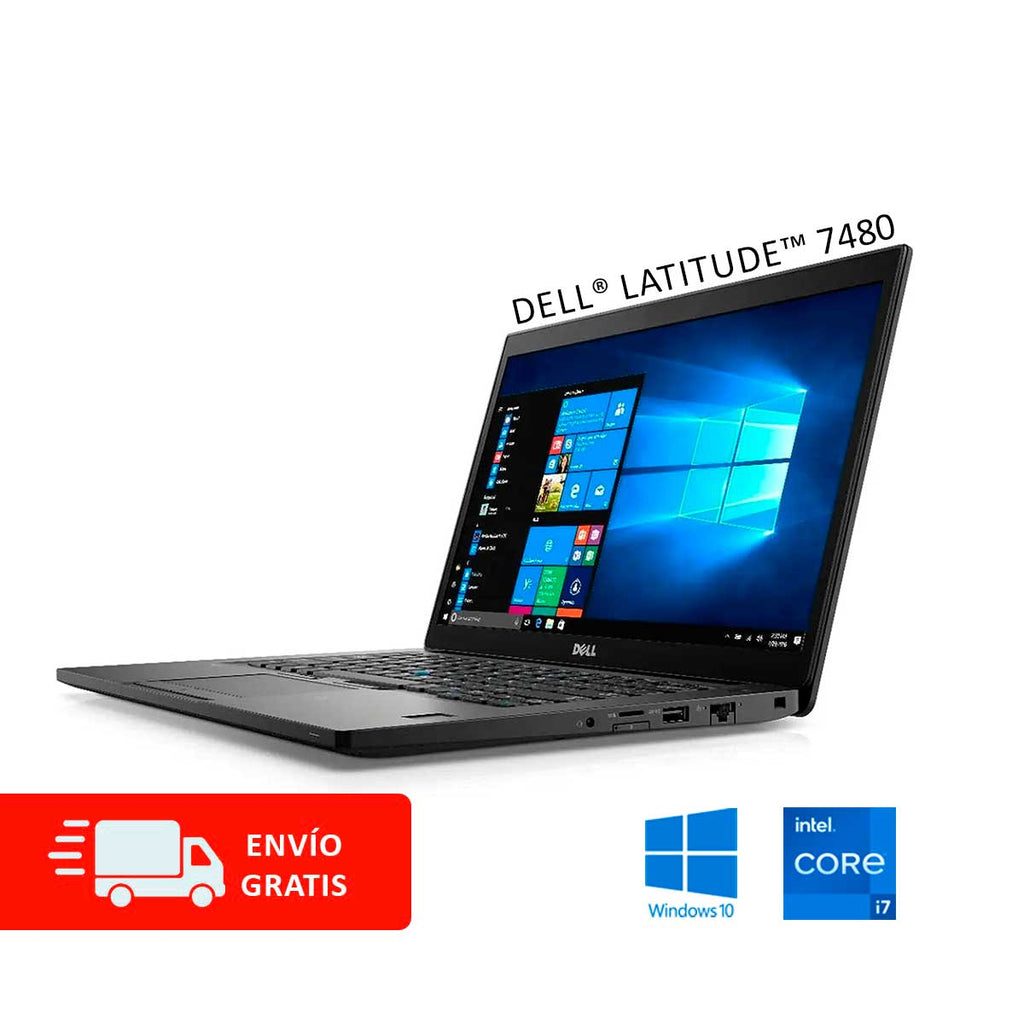 Laptop Dell® Latitude™ 7480 con Intel Core I7, RAM de 8GB / 16GB / 32GB, Almacenamiento de 256GB hasta 1TB y envío Gratis a todo México (Reacondicionada Categoría A)