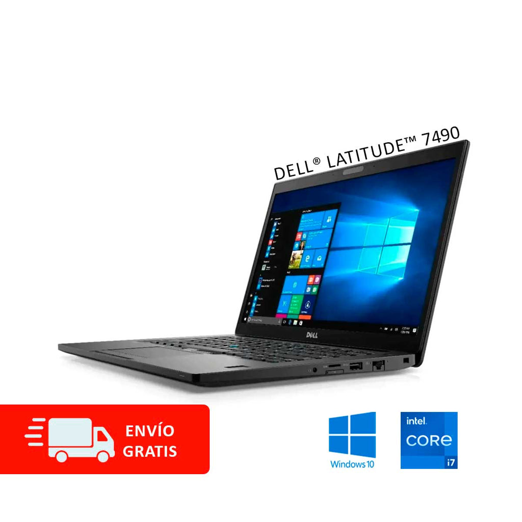 Laptop Dell® Latitude™ 7490 con Intel i7, RAM 8GB / 16GB / 32GB, Almacenamiento de 256GB hasta 1TB y envío Gratis a todo México (Reacondicionada Categoría A)