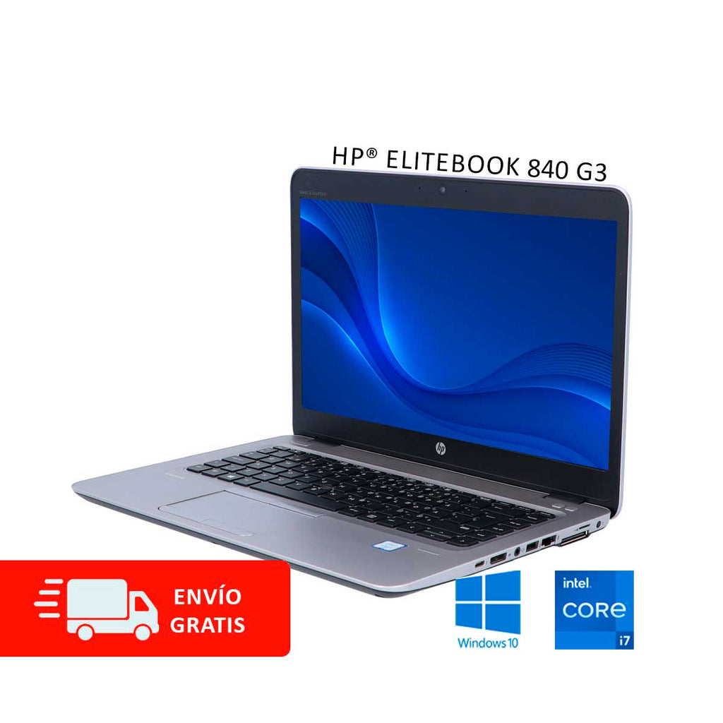 Laptop HP® 840-G3 con Intel™ I7, 8GB RAM, SSD 240GB