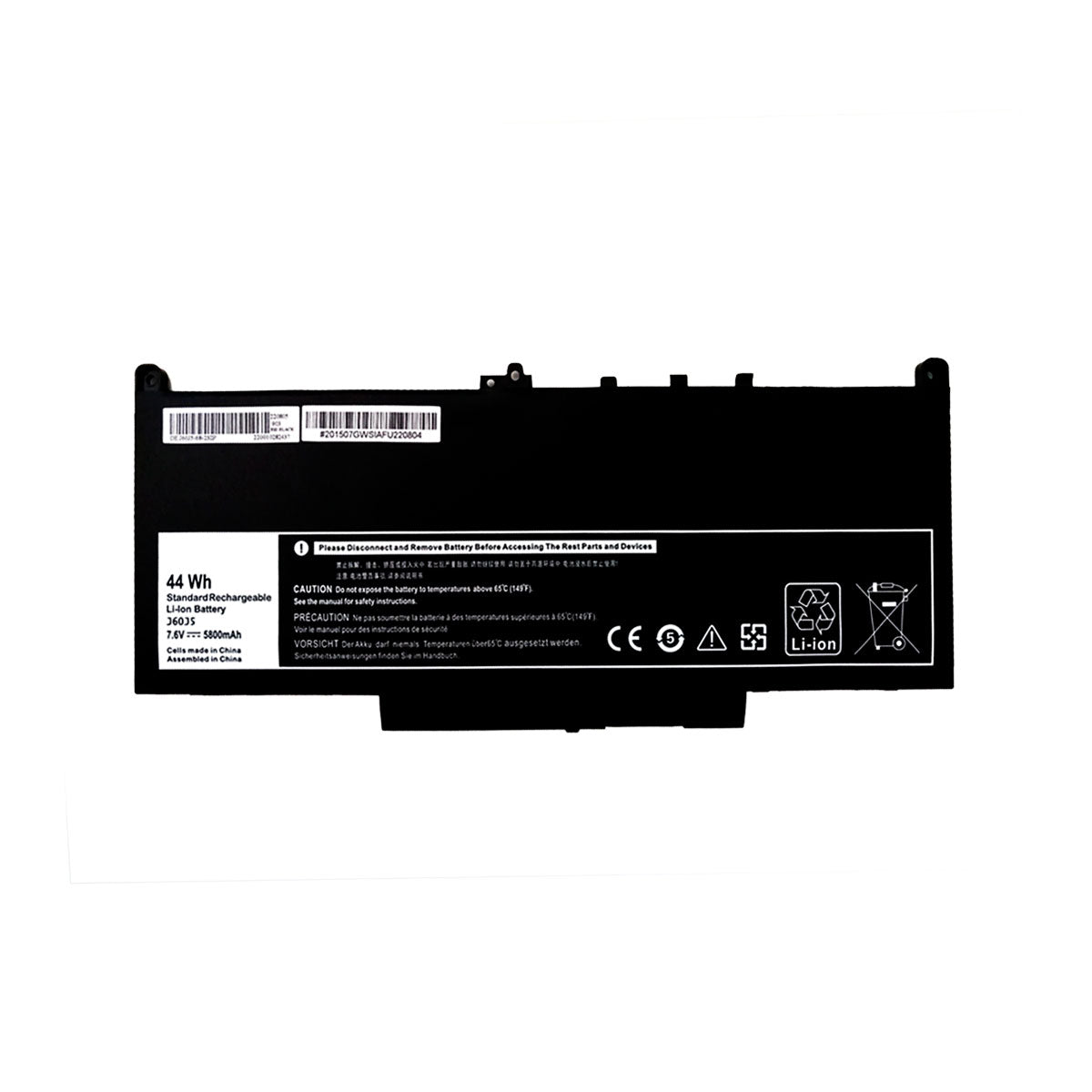 Batería para Laptop Dell® Latitude™ E7270 E7470 J60j5 R1v85 0mc34y Mc34y con 5800 mAh