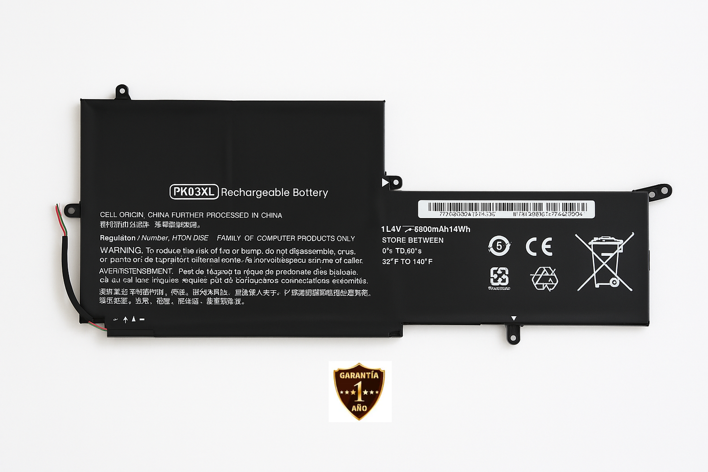 Batería para Laptop HP® Spectre™ x360 13 4000nf PK03XL con 3600mAh
