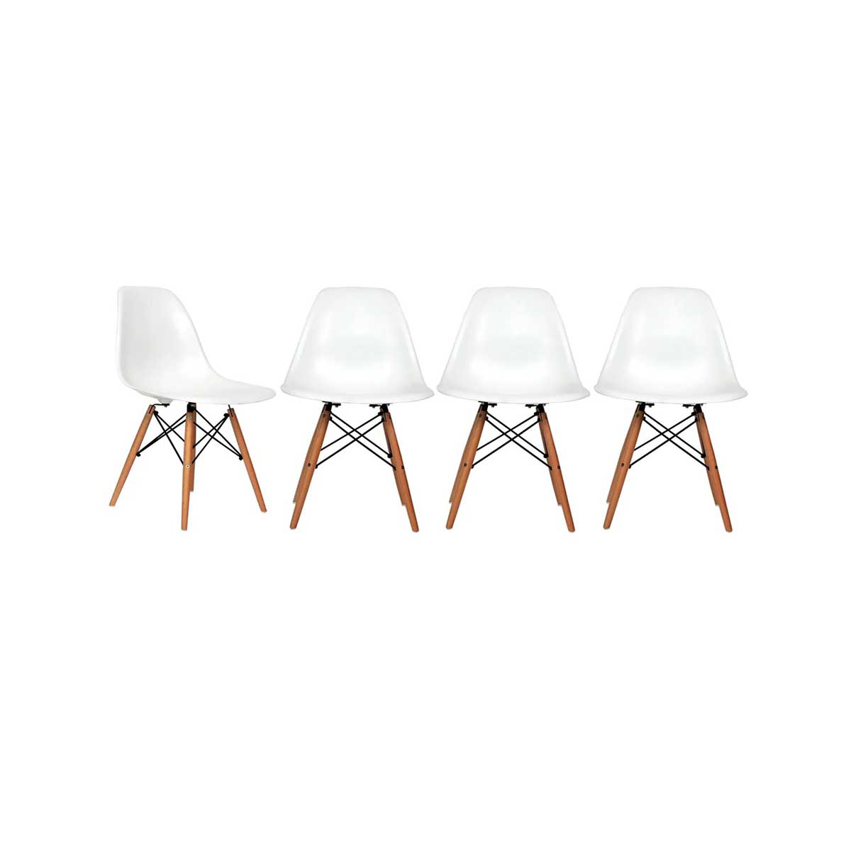 Eleva tu Espacio con Estilo: Set de 4 Sillas Eames en Oferta