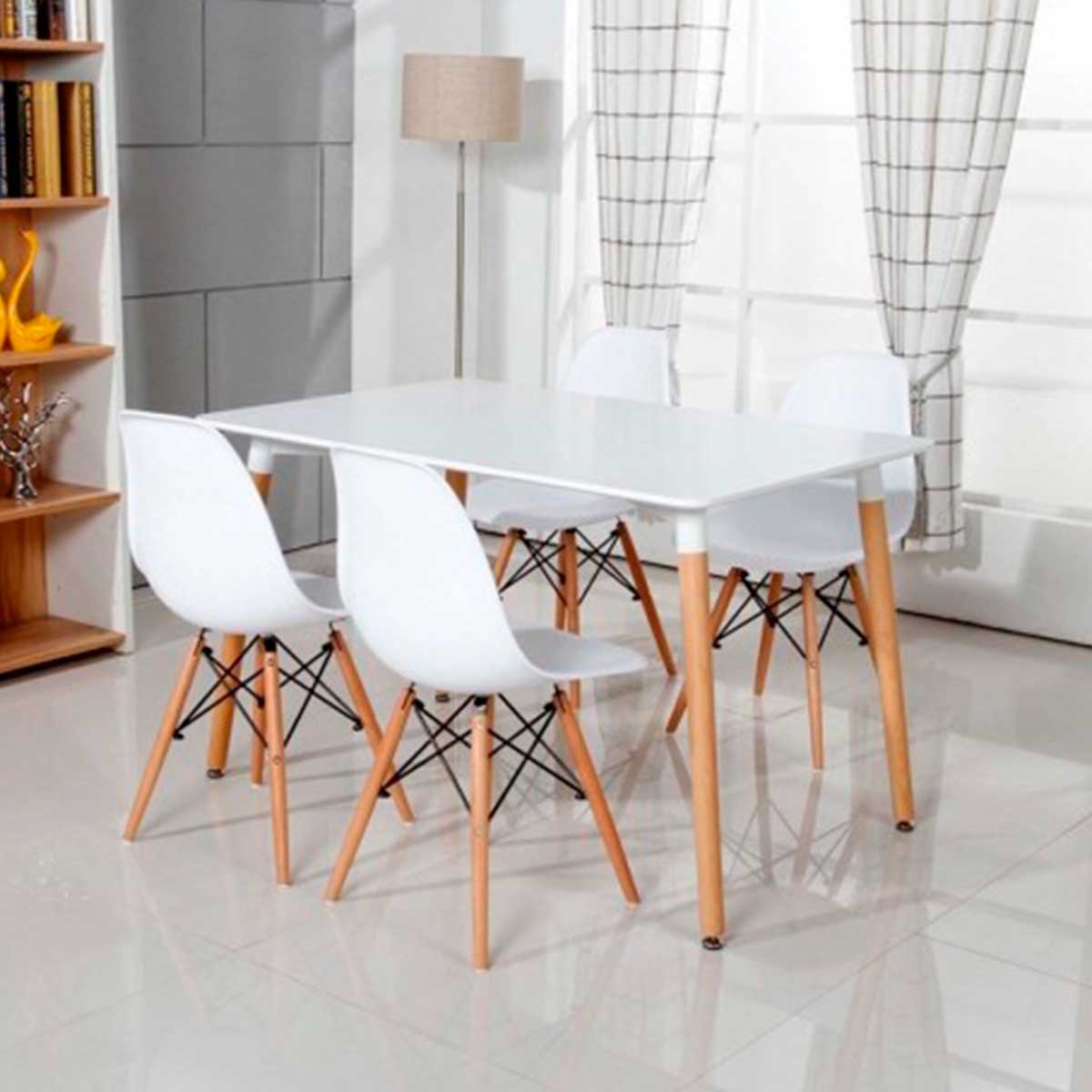 Eleva tu Espacio con Estilo: Set de 4 Sillas Eames en Oferta