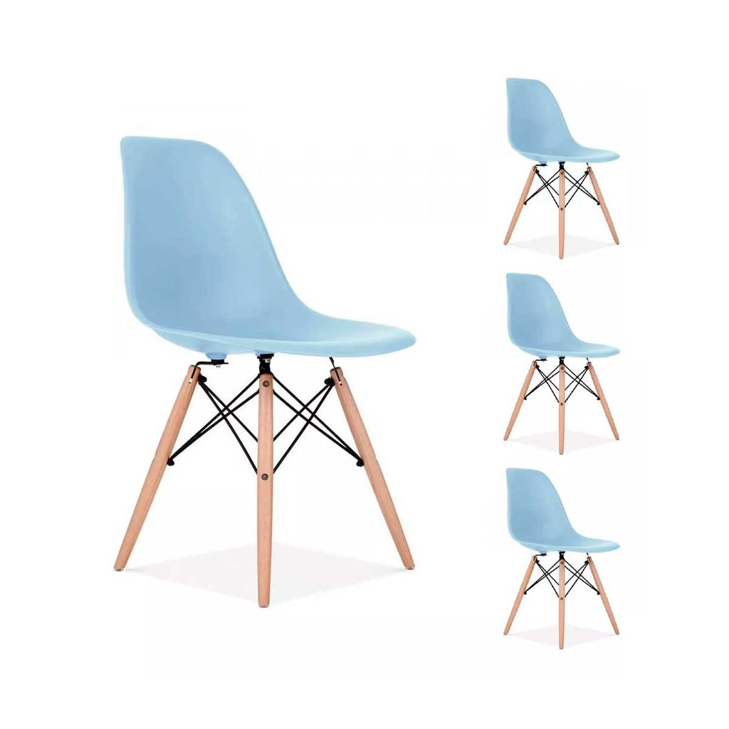 Eleva tu Espacio con Estilo: Set de 4 Sillas Eames en Oferta