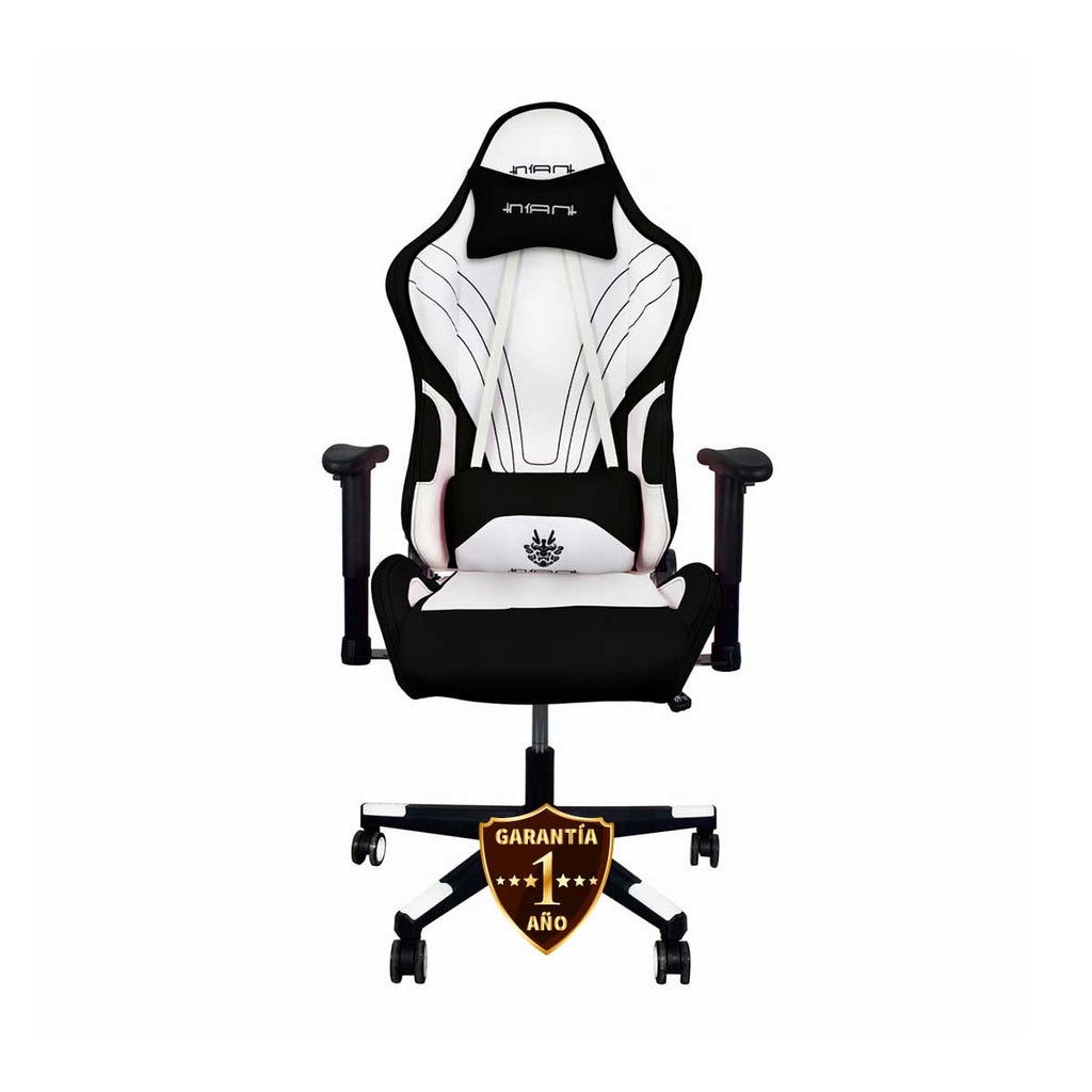 Silla Gamer Racing Negra Marca Nian: ¡la silla que necesitas para sentirte como un verdadero piloto de carreras! Soporta hasta 120kg y te brinda la comodidad que necesitas.