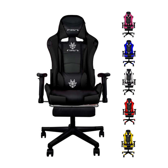 Silla Gamer PRO con Reposa pies Ergonómica y Reclinable a 180° | Marca Nian