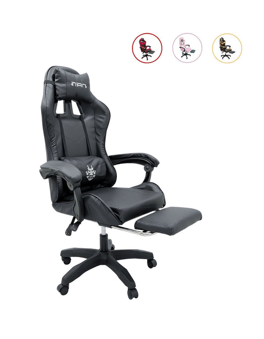Silla Gamer Xmax Rest cómoda con Respaldo Ergonómico, reclinable y apoyapiés, ideal para Jugadores Profesionales | Marca Nian