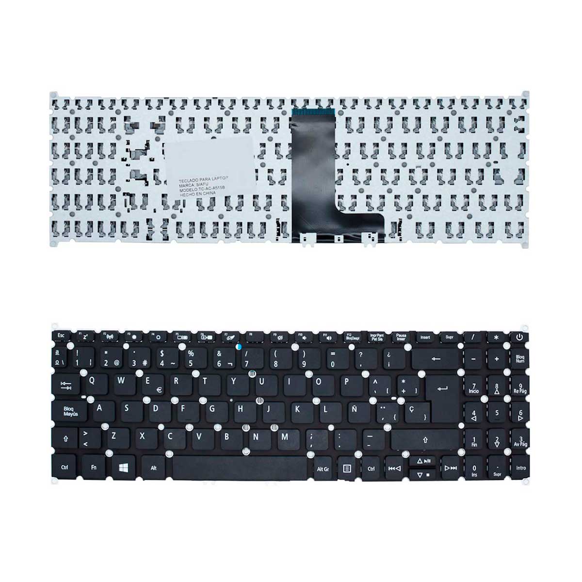 Teclado Acer Aspire 5 A515 51 51g 52 12 54 N17p4 N16c1 N16q2 Negro en español
