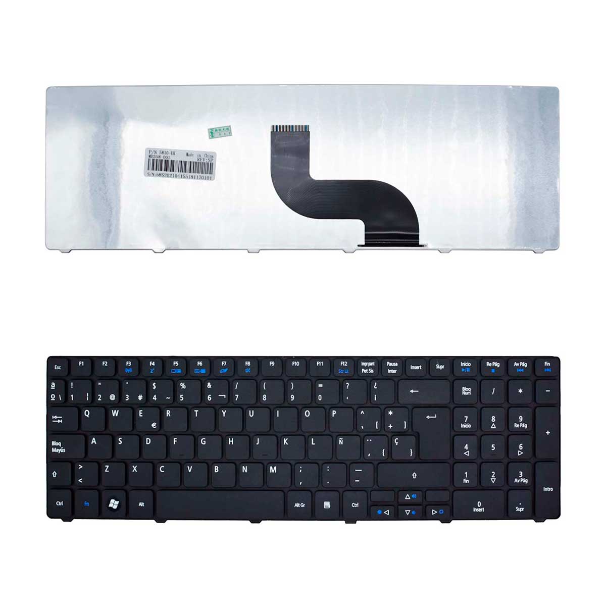 Teclado para laptops Acer Aspire, Timeline, eMachines, Easynote y más