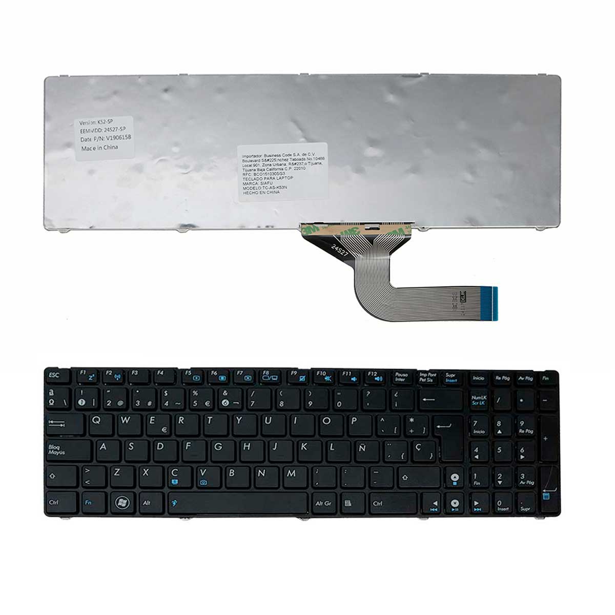 Teclado para Laptop Asus® K52 K52j K52jk K52f K53 K53e Esp Mx Certificado