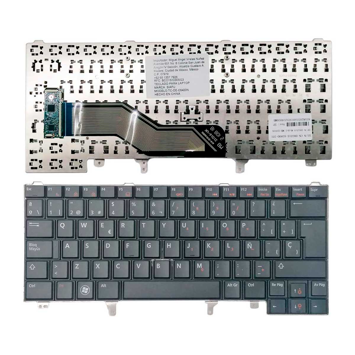 Teclado para Laptop Dell® E6420 E6430 Color Negro en Español