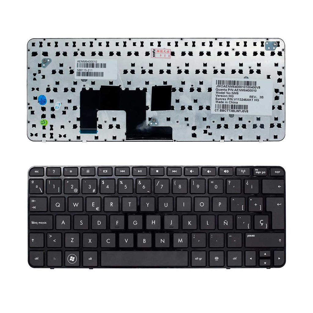 Teclado Para Laptop Hp® Mini 210 Series 1000 Color Negro En Español Siafu Electronics 3203